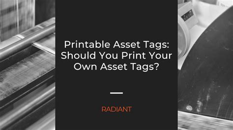 Common Pitfalls: What to AVOID When Using Printable Asset Tags