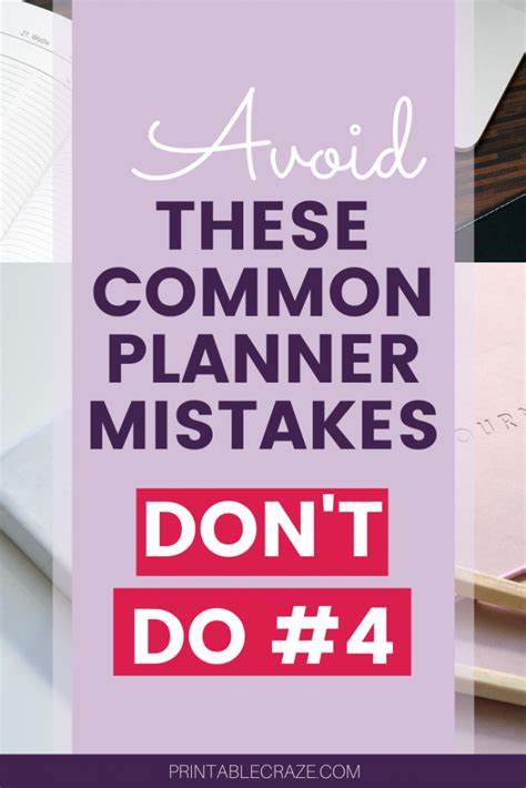 Common Pitfalls: What to AVOID When Using Printable Calendars