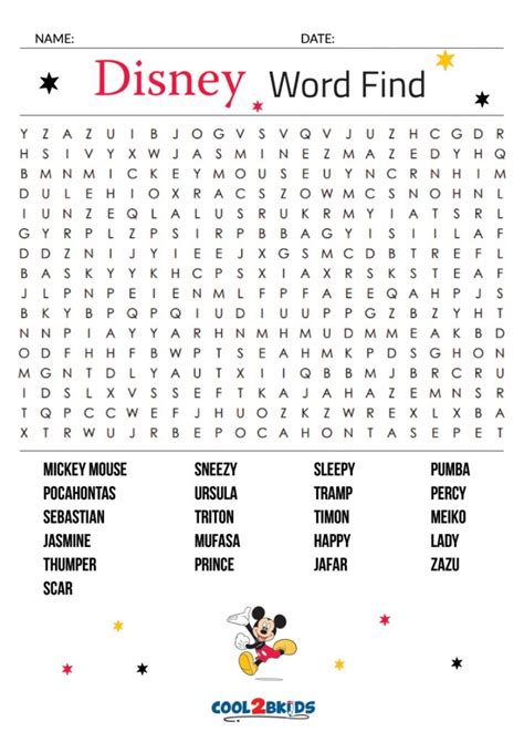 Common Pitfalls: What to AVOID When Using Printable Disney Word Searches
