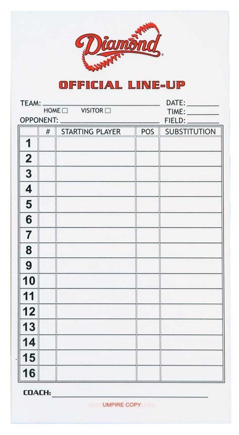 Common Pitfalls: What to AVOID When Using Printable Lineup Cards