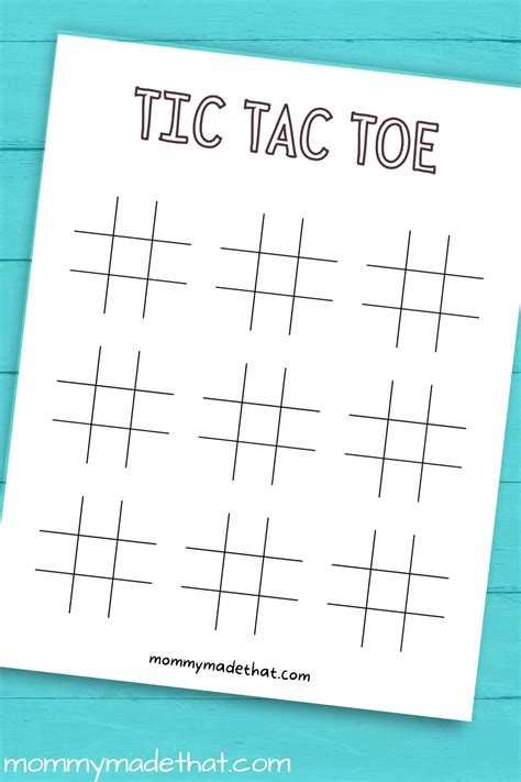 Common Pitfalls: What to AVOID When Using Printable Tic Tac Toe