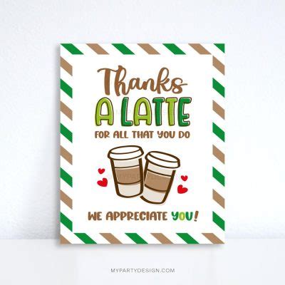 Common Pitfalls: What to AVOID When Using 'Thanks a Latte' Printables