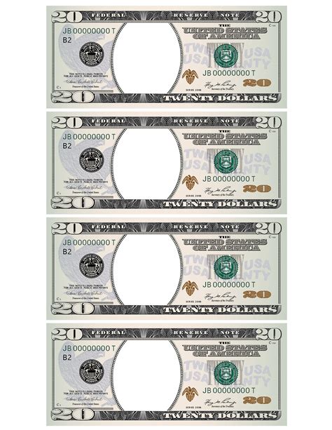 Crafting Realistic Props: Your Printable 20 Dollar Bill for Media