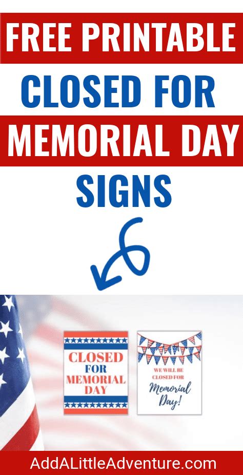 Crafting Your Message: Types of "Closed for Memorial Day" Signs