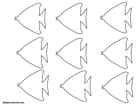 Crafty Creations: Detailed Fish Outlines for DIY Projects