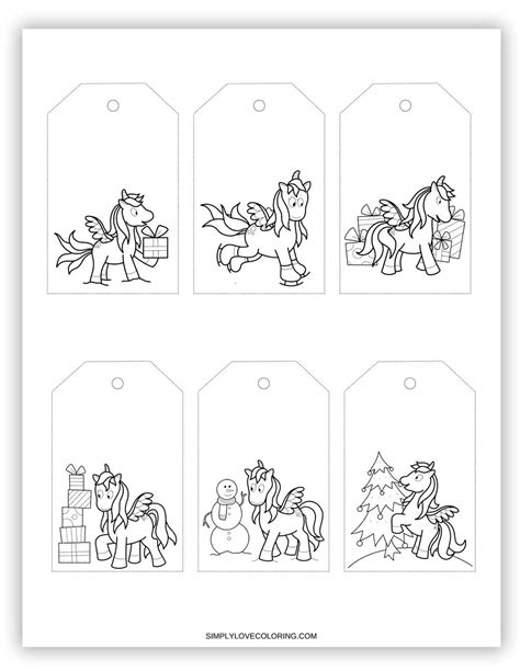 Creative Card & Gift Tag Coloring Pages