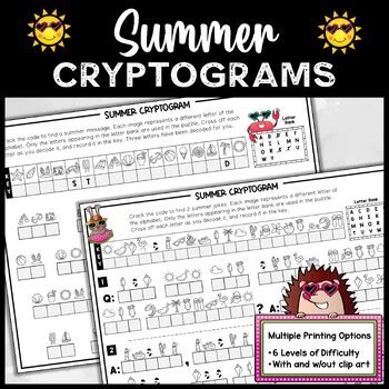 Creative Code Crackers & Cryptograms: Decoding Summer Secrets