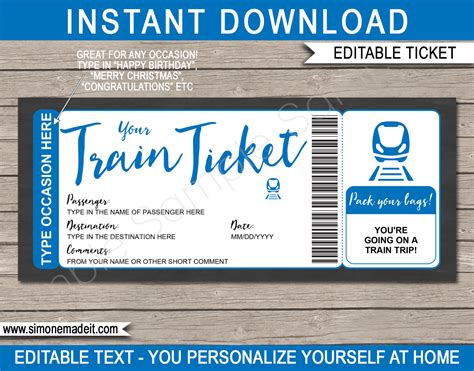 Creative Uses for Your Printable Tickets (Beyond the Train Ride!)