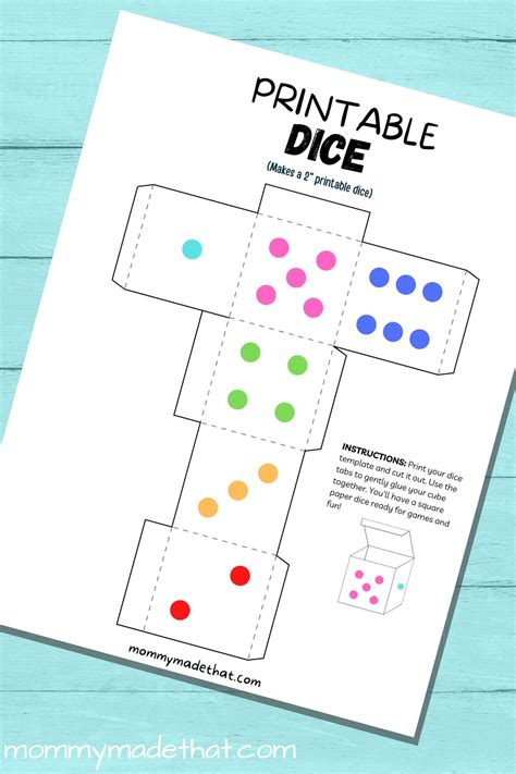 Custom Creations: Themed & Blank Dice Templates