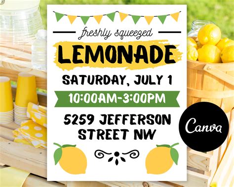 Customizable & DIY Lemonade Sign Printables: Your Creative Canvas