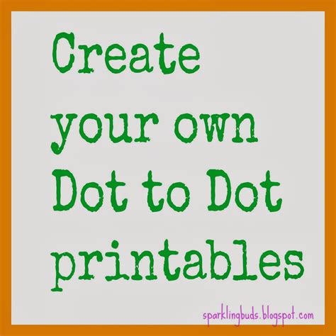 Customizing Your Canvas: Creating & Personalizing Your Own Dot-to-Dot Printables