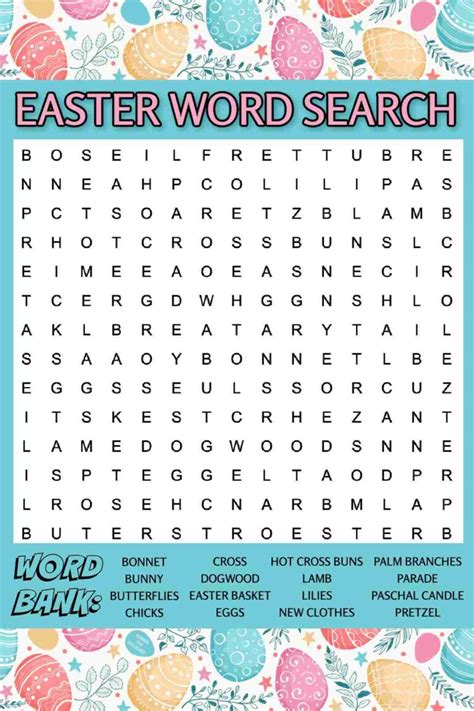 Customizing Your Printable Easter Word Find Magic
