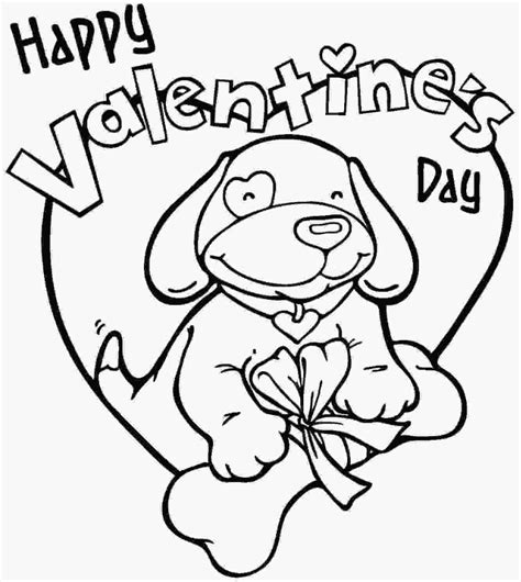 Cute Animals & Characters: Adorable Printable Valentine's Day Coloring Pages