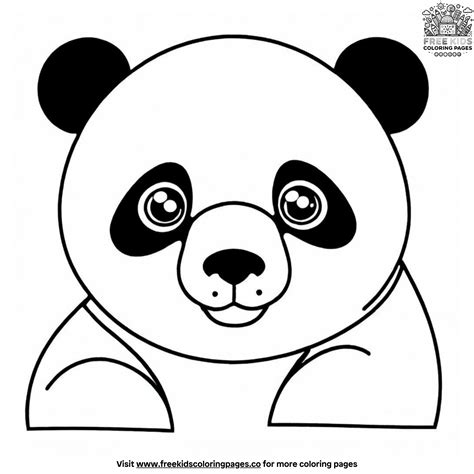 Cute & Cuddly Panda Bear Coloring Pages