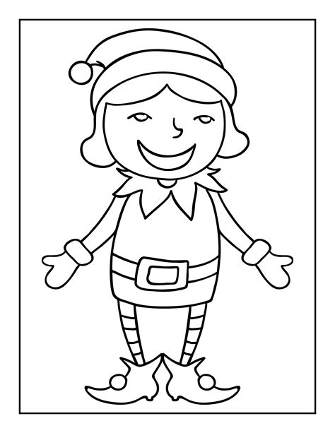 Cute & Whimsical Elf Coloring Sheet Printables for Little Ones
