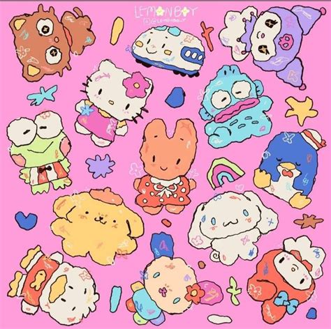 Cuteness Overload: Chibi & Simplified Sanrio Pages