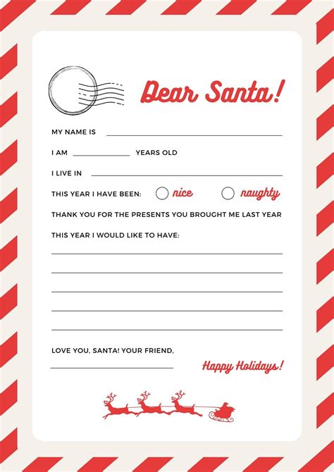Dear Santa & Beyond: Specialized Free Printable Christmas Stationery for Kids' Holiday Dreams