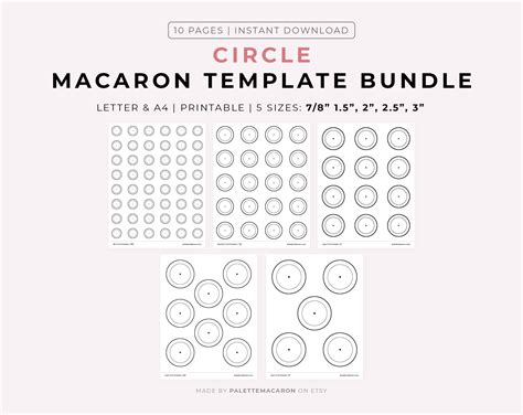 Decoding Macaron Template Sizes: From Mini to Mighty