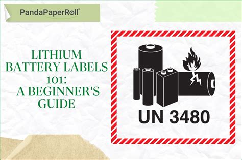 Decoding the Details: Essential Types of Lithium Battery Labels You Can Print