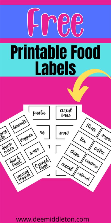 Deliciously Designed: Food & Drink Label Printables