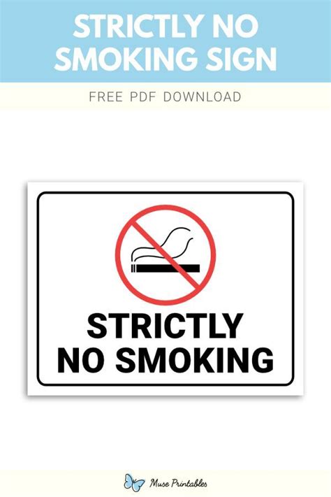Design Dojo: Crafting Your Perfect Printable No Smoking Sign
