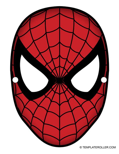 Detailed & Dynamic: Advanced Spiderman Mask Printable Designs