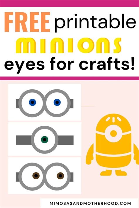 Digital Delights: Designing Your Own Minion Eye Printables