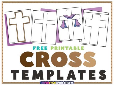 Digital Design & Customization: Editable & Vector Printable Cross Templates
