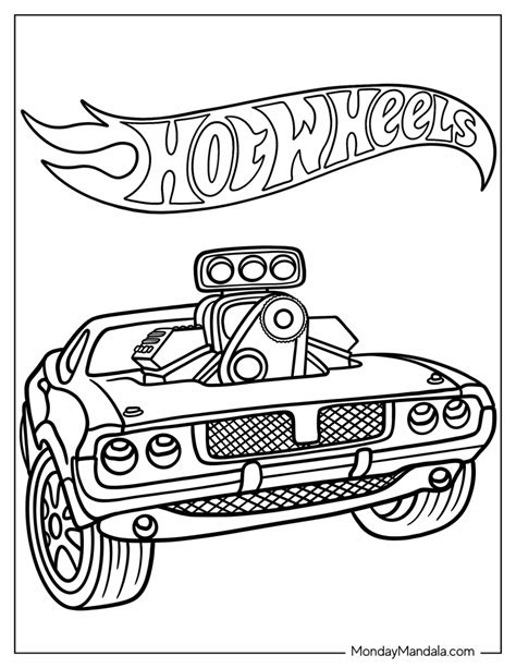 Discover Your Inner Artist: Creative Hot Wheels Printable Coloring Page Categories