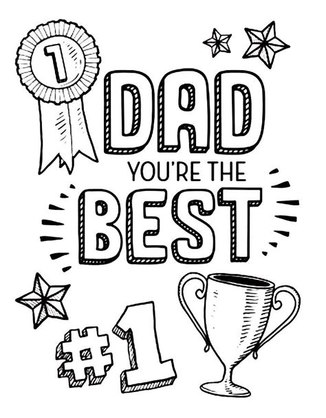 Discover Your Perfect Fathers Day Printable Coloring Pages: Categories for Every Dad!