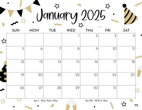 Discover Your Perfect Free Printable January 2025 Match