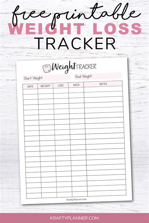 Discover Your Perfect Free Printable Weight Loss Tracker