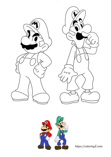 Discovering Your Perfect Mario & Luigi Printable Coloring Pages