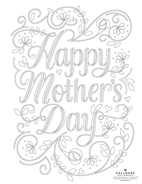Discovering Your Perfect Mothers Day Coloring Pages Printable