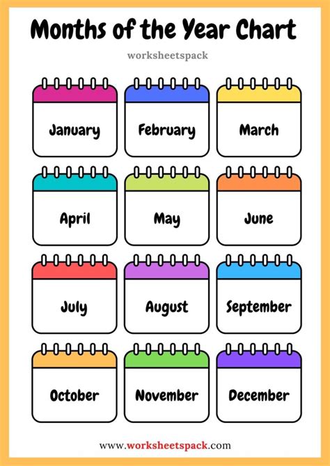 Dive In: Your Perfect Free Months of the Year Printables Await!