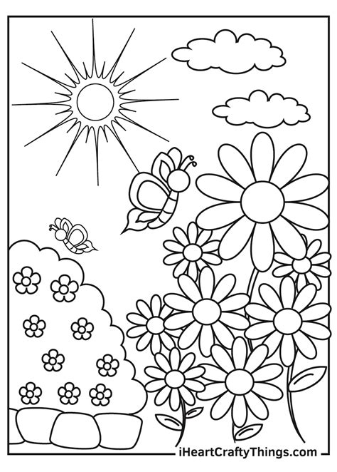 Dive into a Garden of Free Printable Flower Coloring Pages
