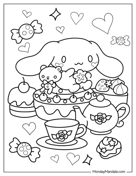 Dive into Cinnamoroll's World: Categories of Printable Coloring Pages