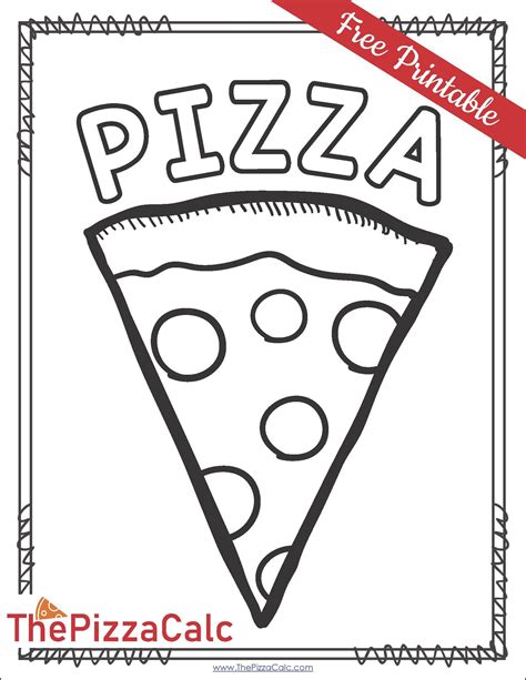 Dive into Delicious Categories: Your Perfect Pizza Coloring Pages Await!