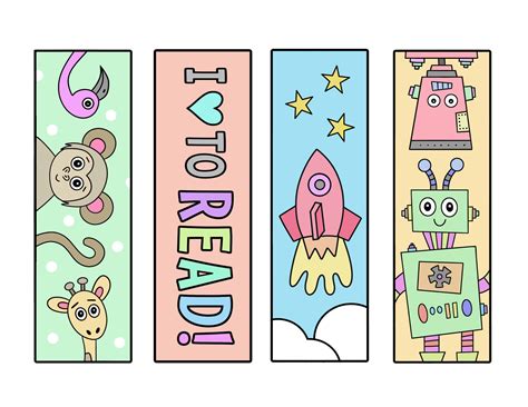 Dive into Delight: Our Favorite Categories of Cute Free Printable Bookmarks to Color
