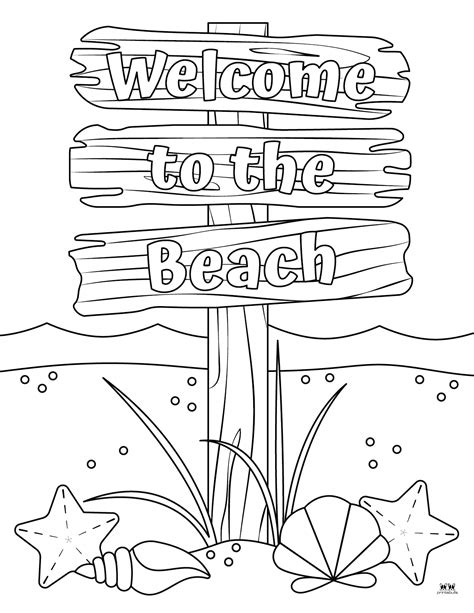 Dive into Serenity: Our Top Beach Coloring Sheet Categories