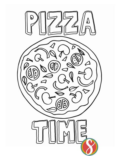 Dive Into the Delicious World of Pizza Coloring Pages Printable!