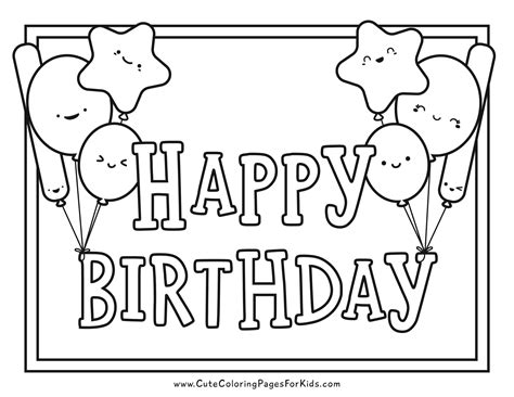 Dive Into The Fun: Our Top Free Printable Birthday Coloring Page Categories