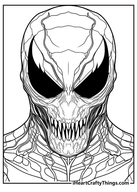Dive Into the Symbioteverse: Categories of Venom Coloring Pages Printable