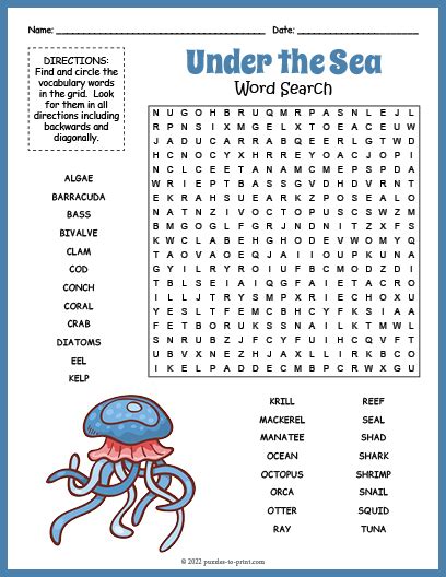 Dive into Themes: Exploring the Vast Ocean of Summer Word Search Topics