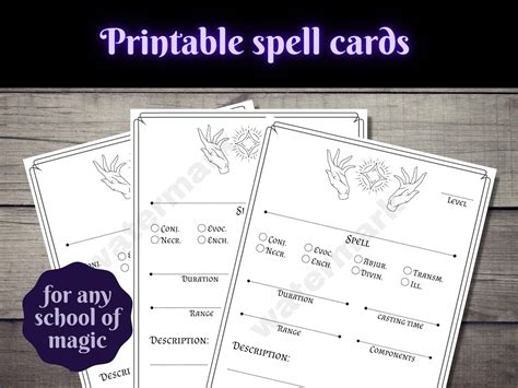 DIY Magic: Crafting Your Own Printable Spell Cards from Scratch