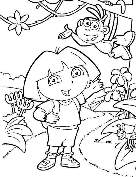 Dora the Explorer: Learning & Discovery: Educational Coloring Pages