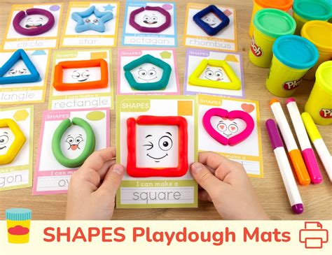 Early Learning & Academic Skill Play Dough Mats: Building Foundations