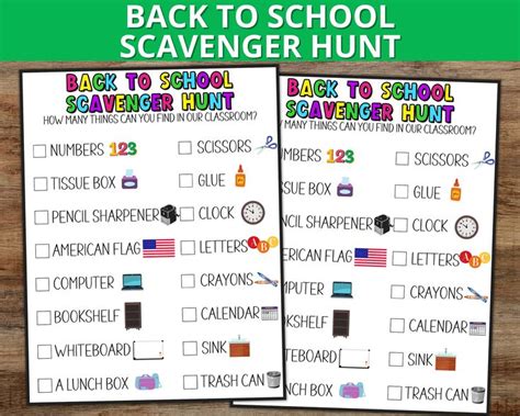 Easing Into School: Classroom Scavenger Hunts & Icebreakers