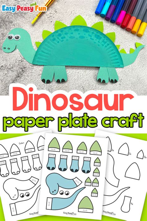 Easy Peasy Dino Fun: Simple Printable Dinosaur Crafts for Little Hands