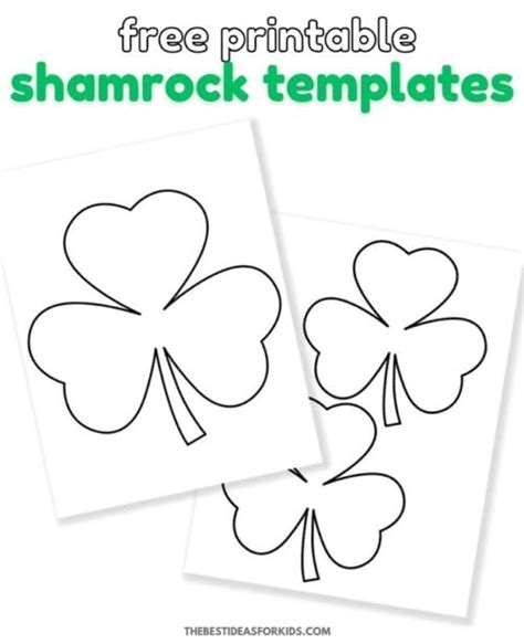 Easy Peasy for Little Hands: Simple Shamrock Outlines